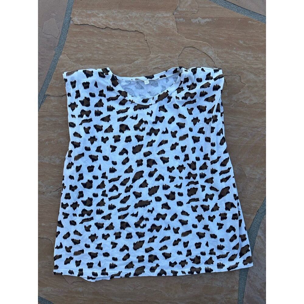 Karlie Womens Shirt Size L Multicolor Animal Print